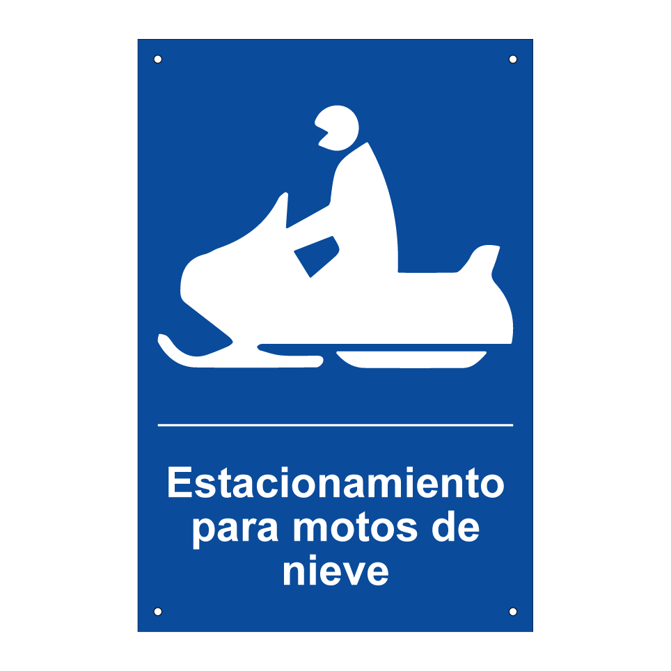 Estacionamiento para motos de nieve