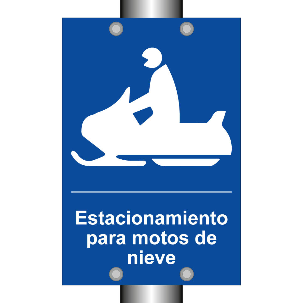 Estacionamiento para motos de nieve