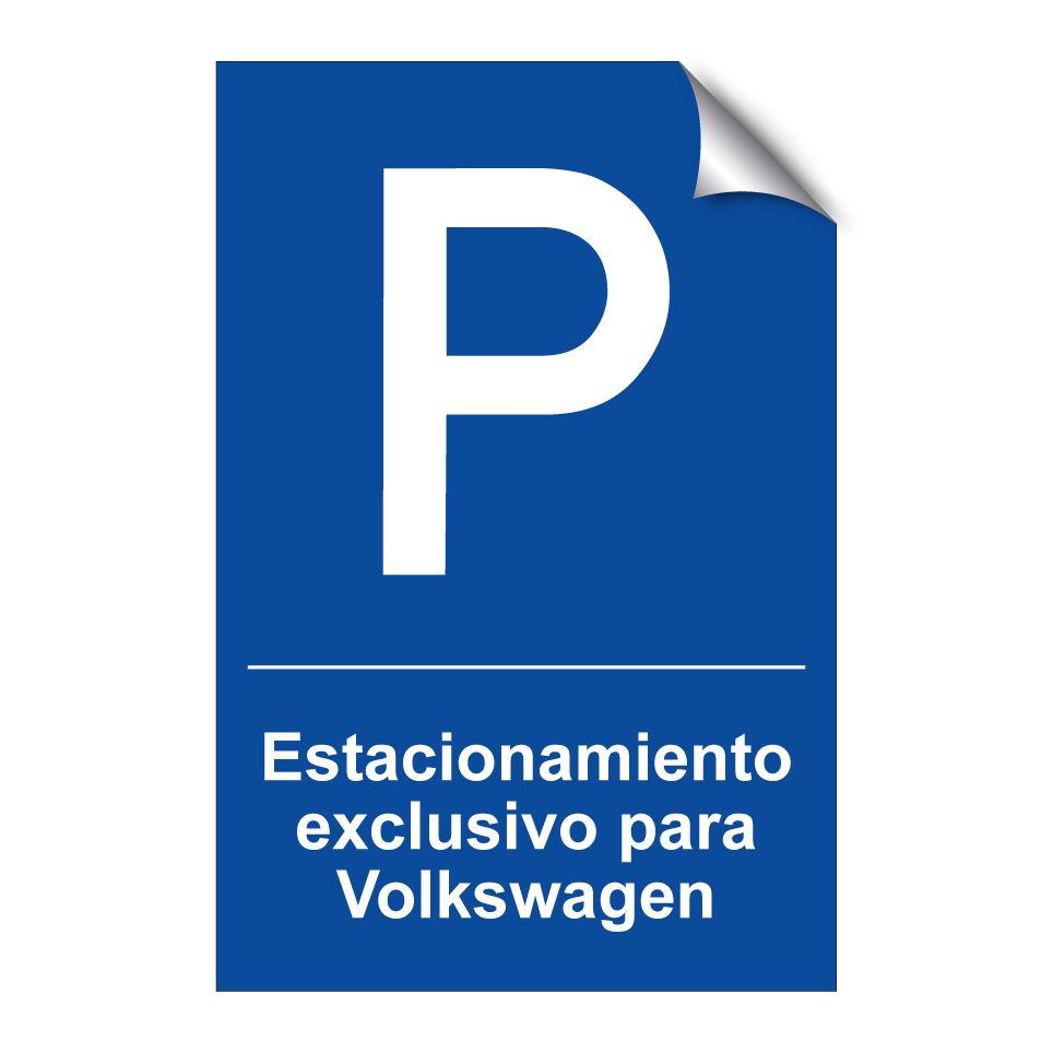 Estacionamiento exclusivo para Volkswagen