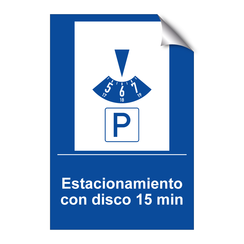Estacionamiento con disco 15 min