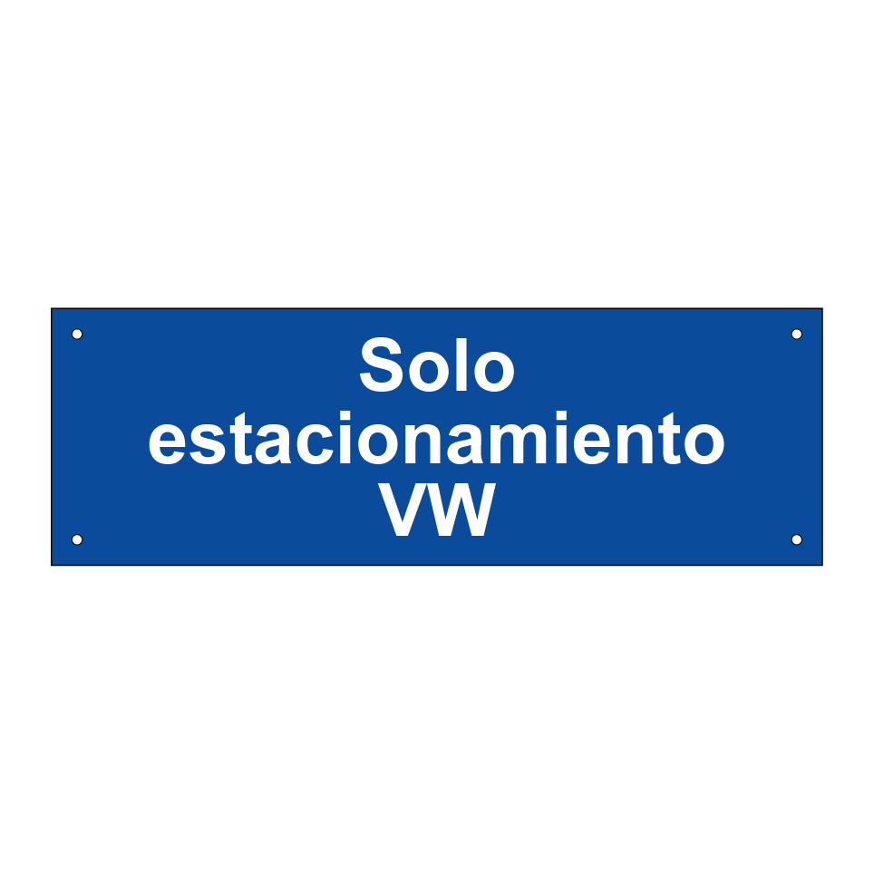 Solo estacionamiento VW