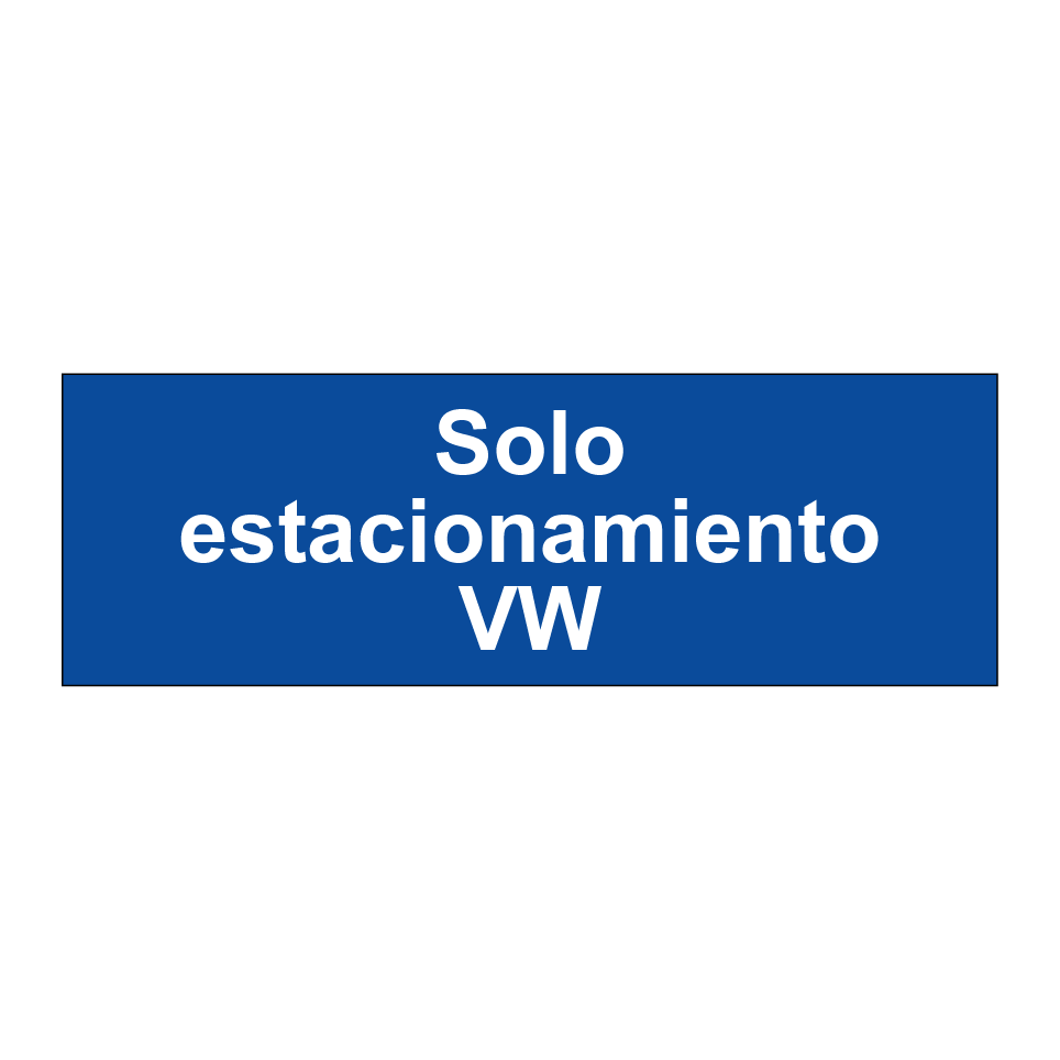 Solo estacionamiento VW