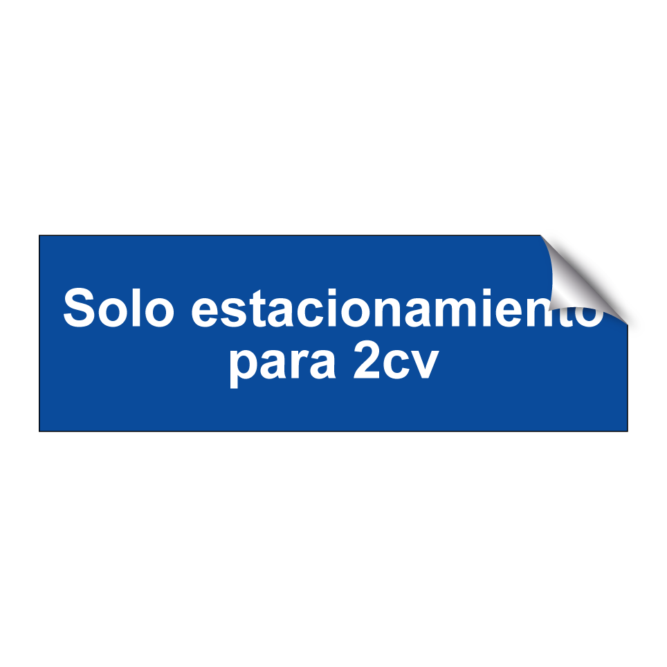 Solo estacionamiento para 2cv