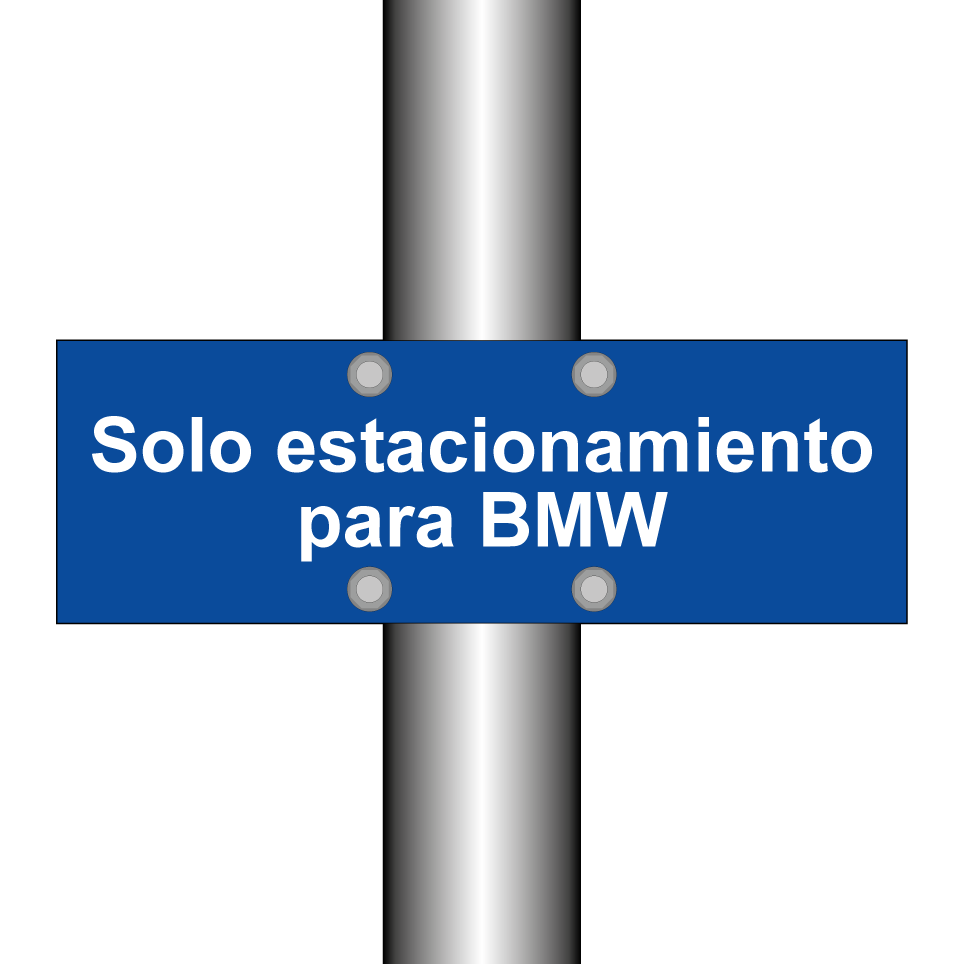 Solo estacionamiento para BMW