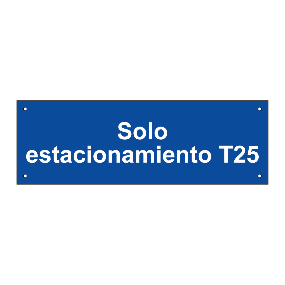 Solo estacionamiento T25