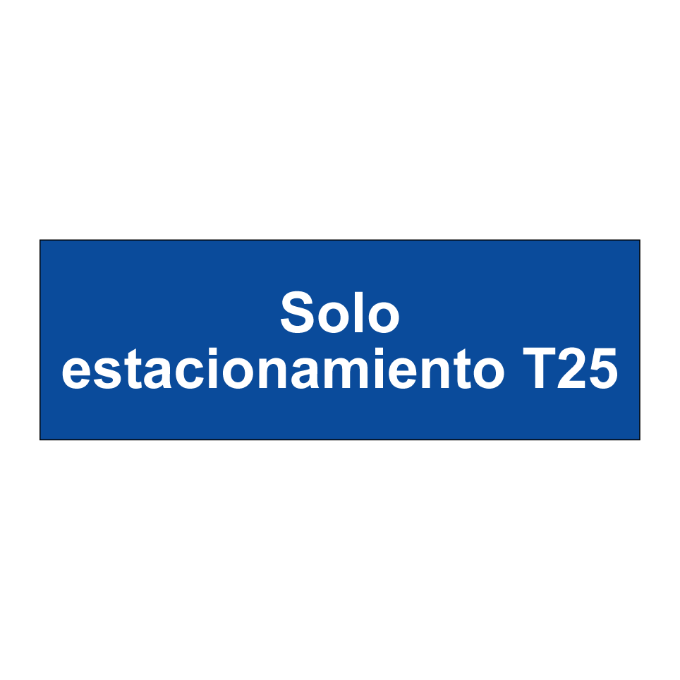 Solo estacionamiento T25