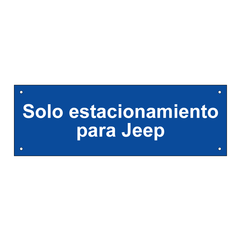 Solo estacionamiento para Jeep