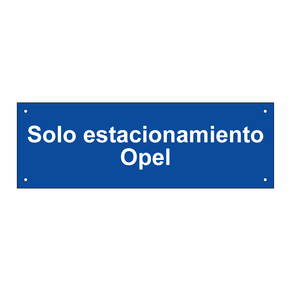 Solo estacionamiento Opel