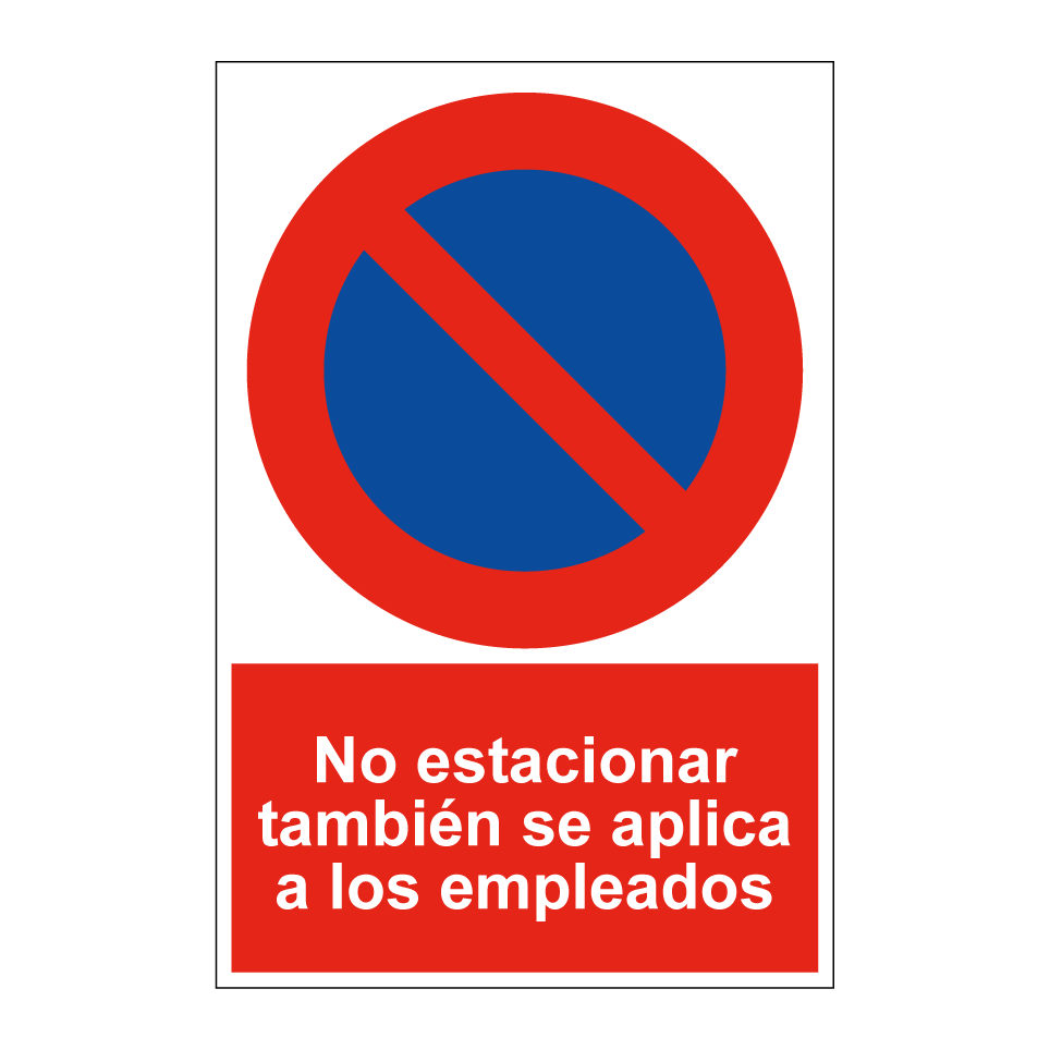 No estacionar también se aplica a los empleados