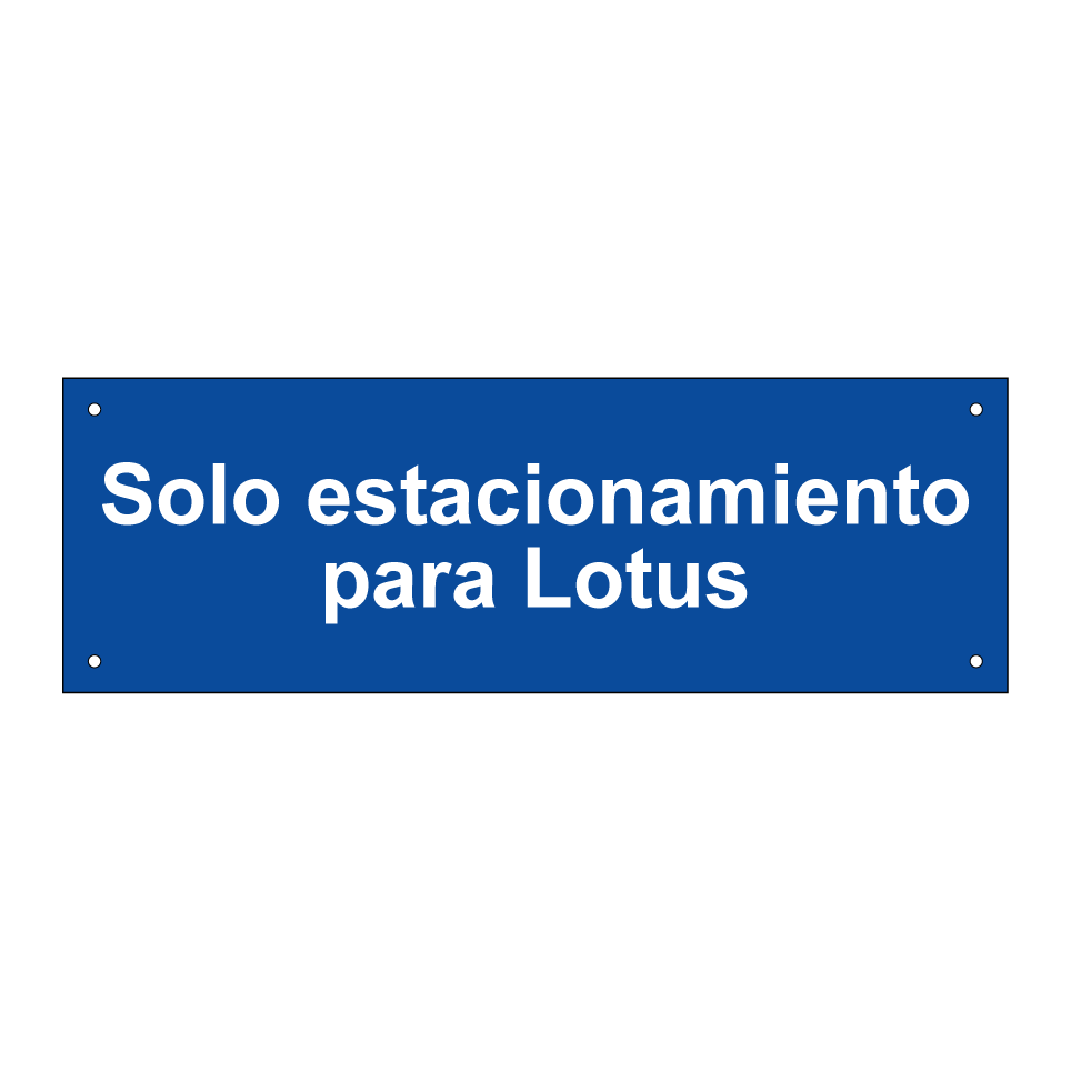 Solo estacionamiento para Lotus