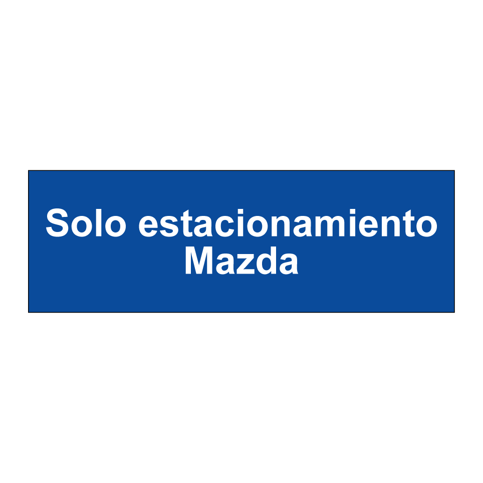 Solo estacionamiento Mazda