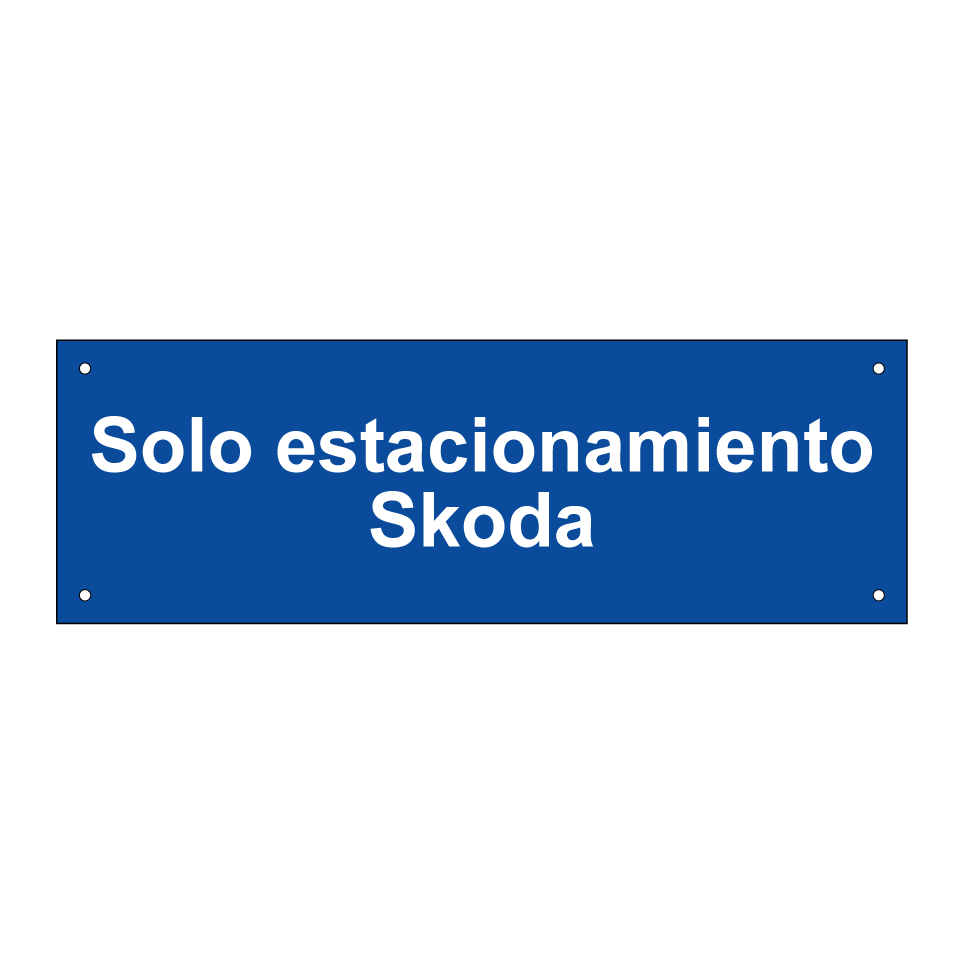 Solo estacionamiento Skoda