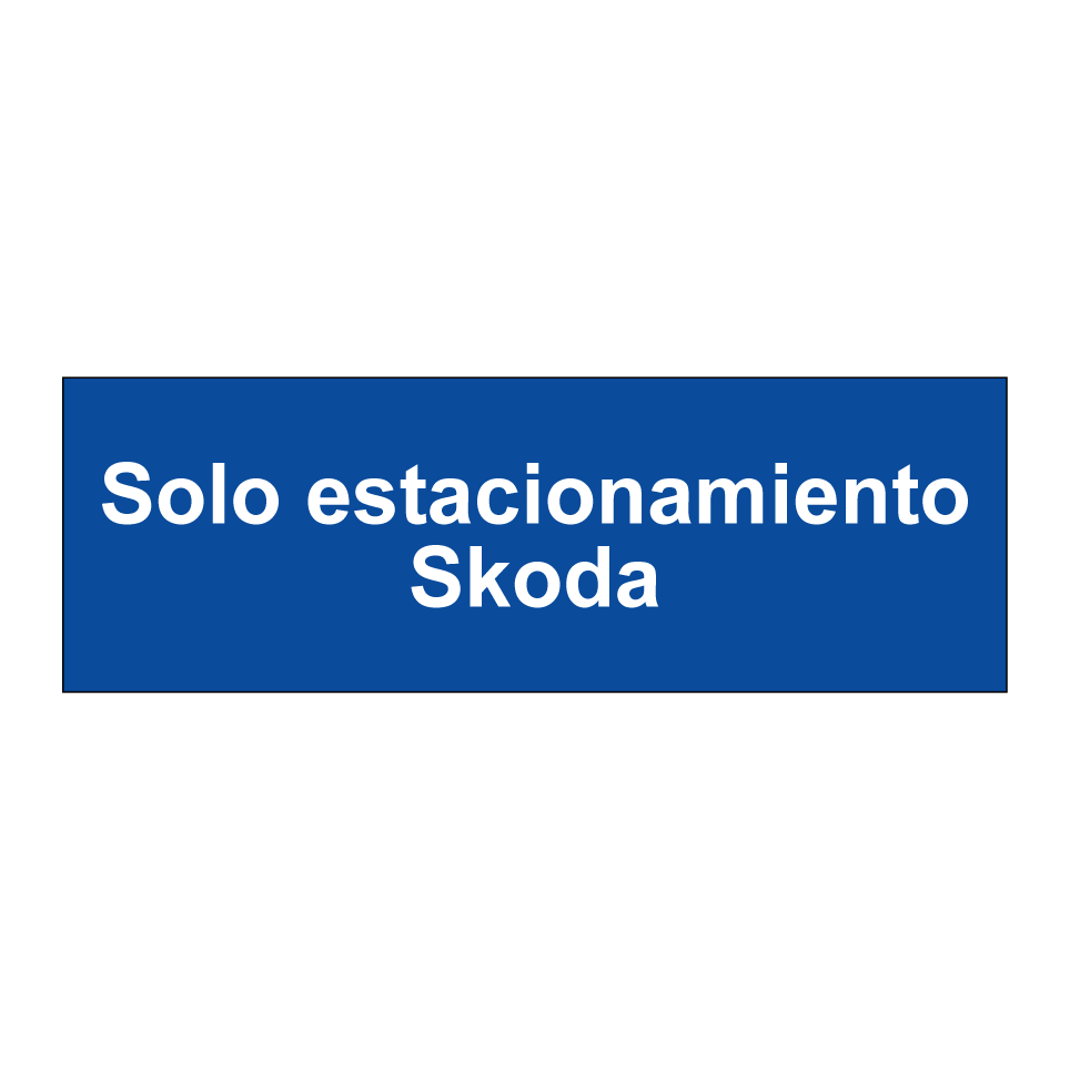 Solo estacionamiento Skoda