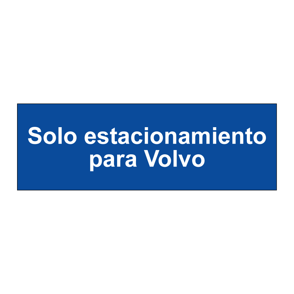 Solo estacionamiento para Volvo