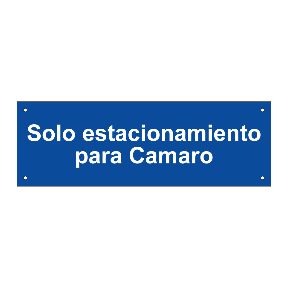 Solo estacionamiento para Camaro