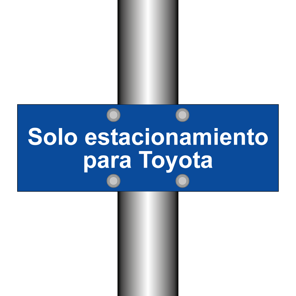 Solo estacionamiento para Toyota
