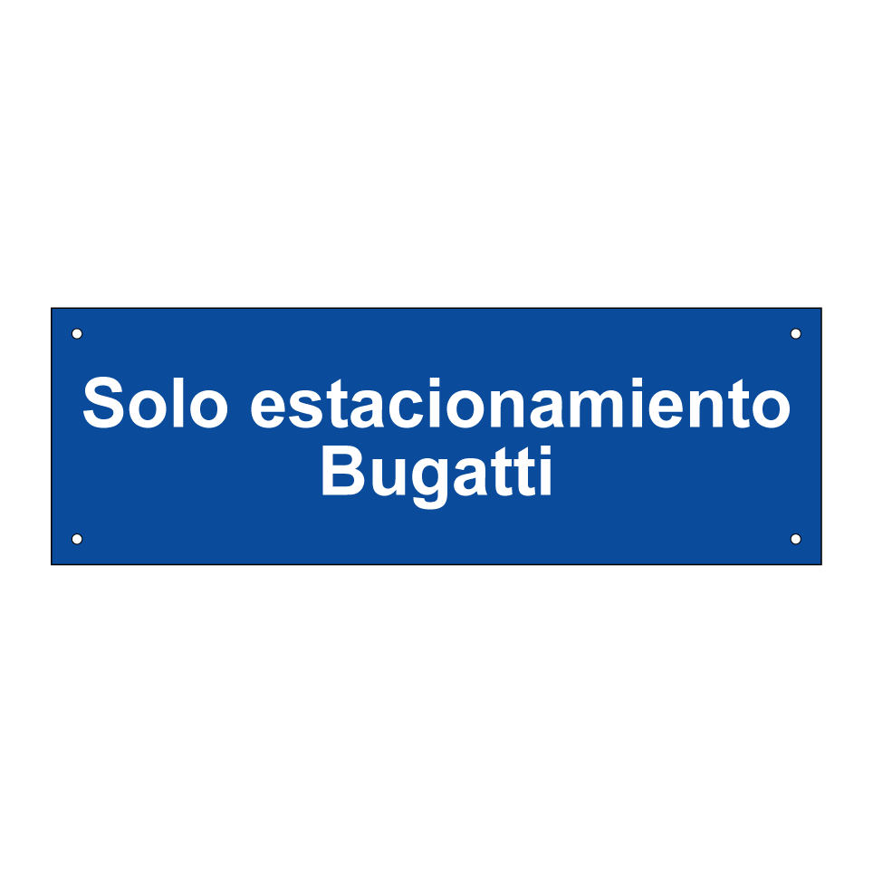 Solo estacionamiento Bugatti