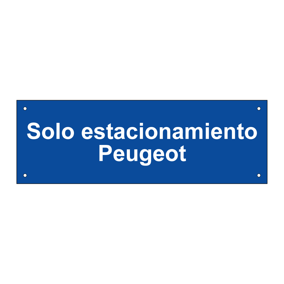 Solo estacionamiento Peugeot