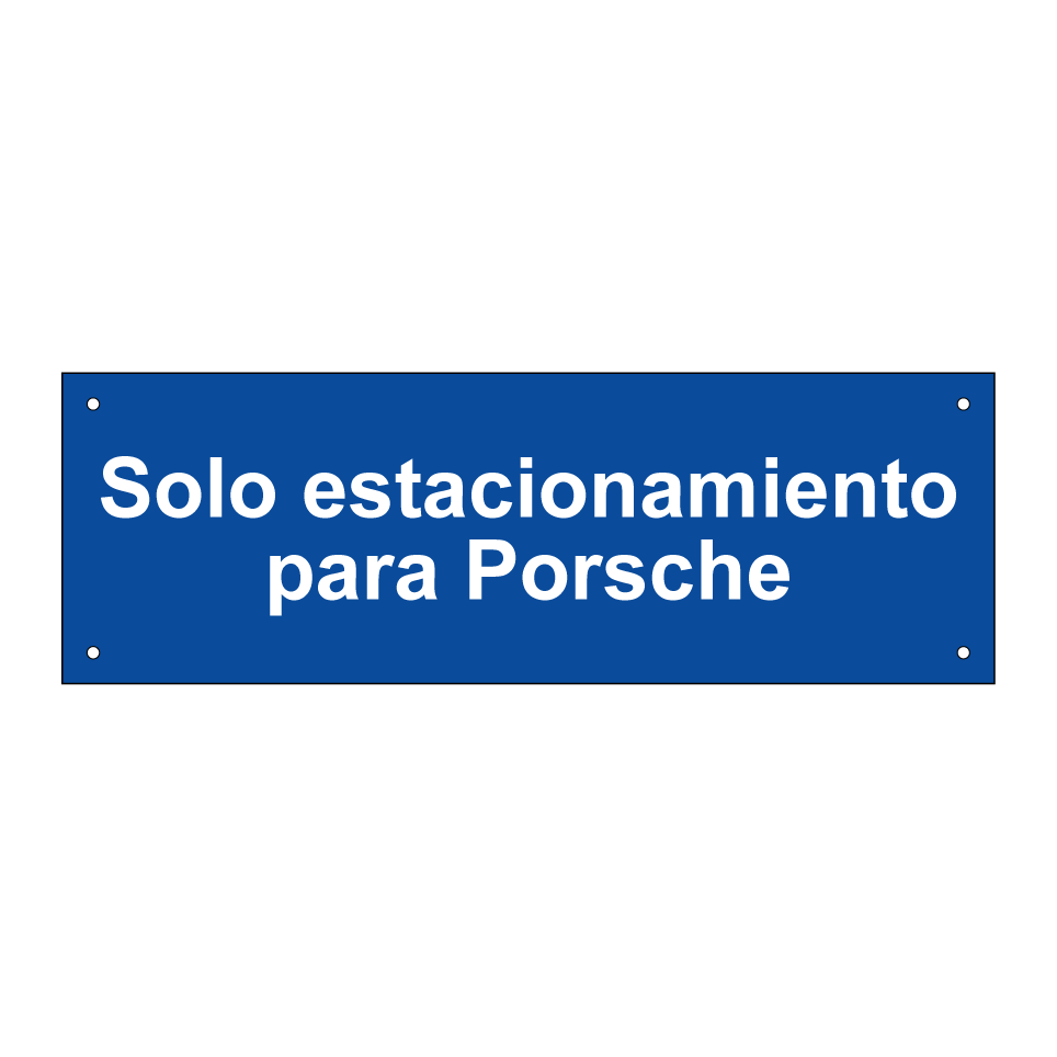 Solo estacionamiento para Porsche