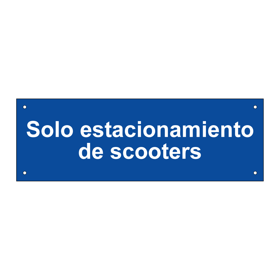 Solo estacionamiento de scooters