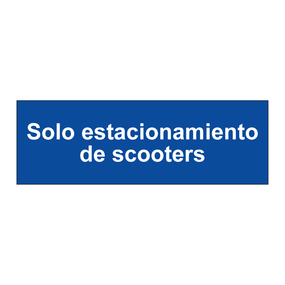 Solo estacionamiento de scooters