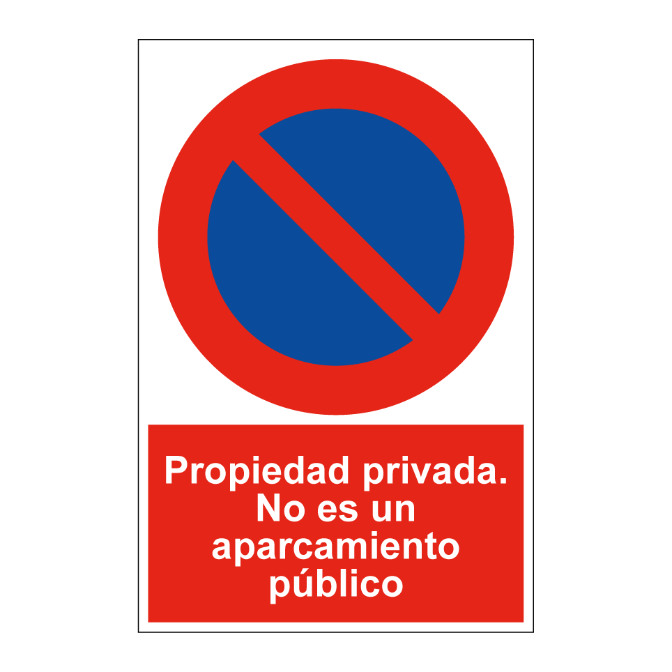 Propiedad privada. No es un aparcamiento público