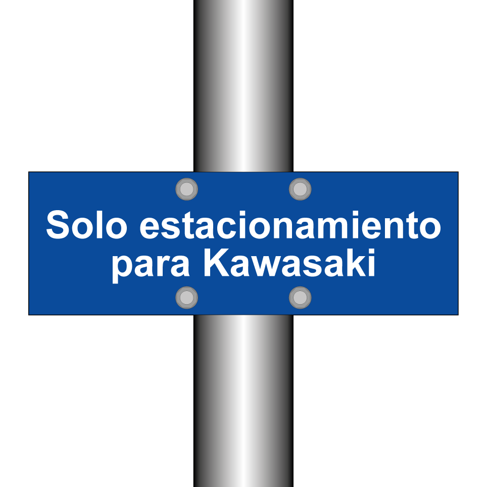 Solo estacionamiento para Kawasaki
