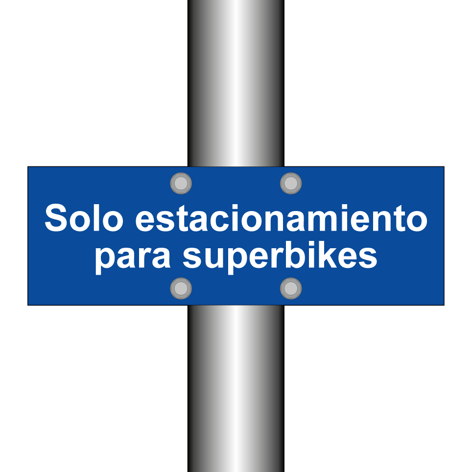 Solo estacionamiento para superbikes