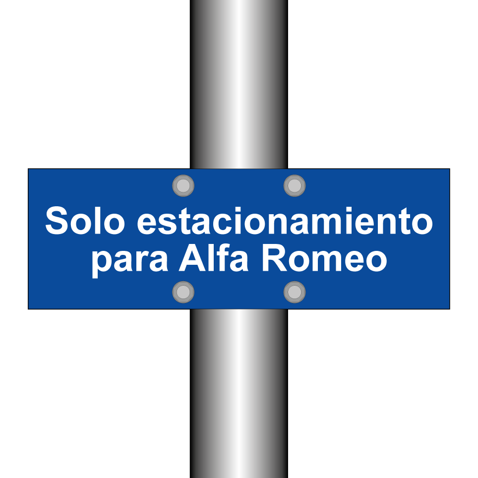 Solo estacionamiento para Alfa Romeo