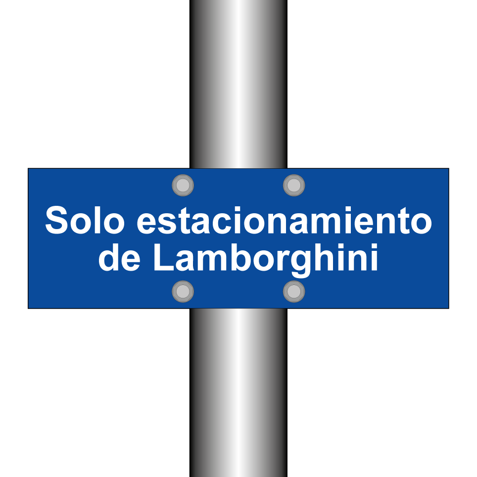 Solo estacionamiento de Lamborghini