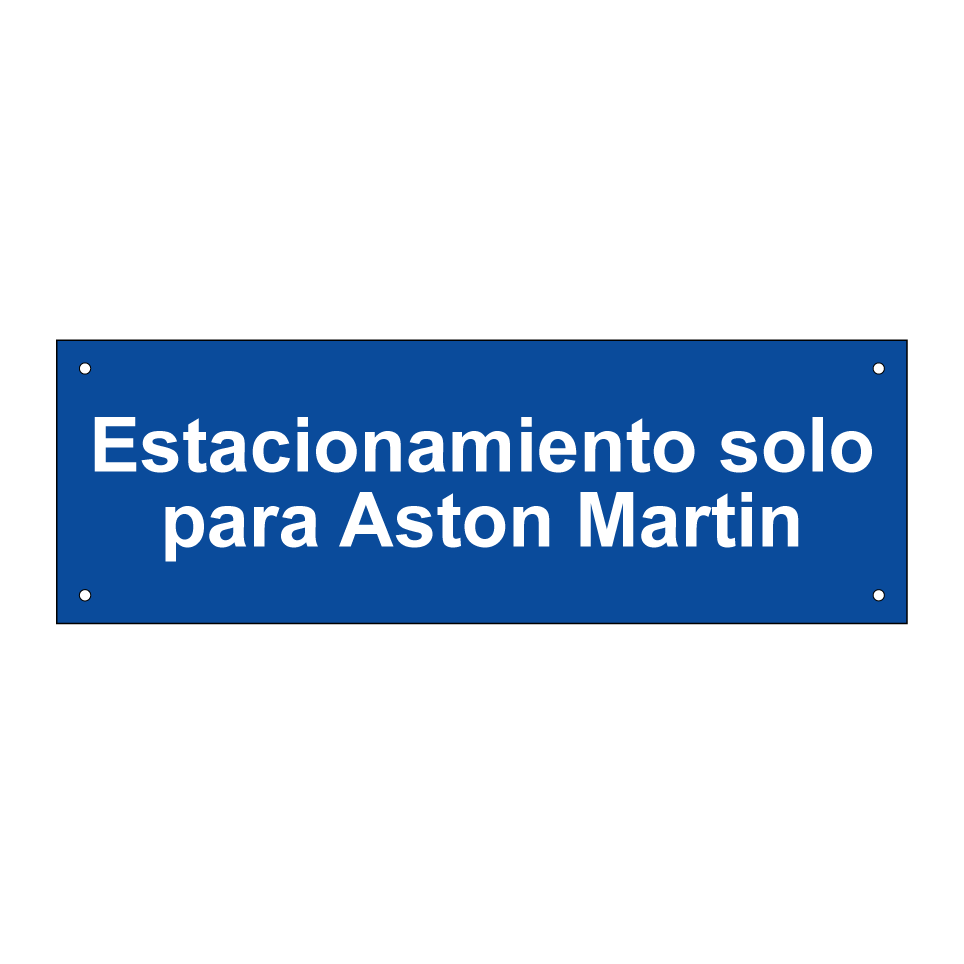 Estacionamiento solo para Aston Martin