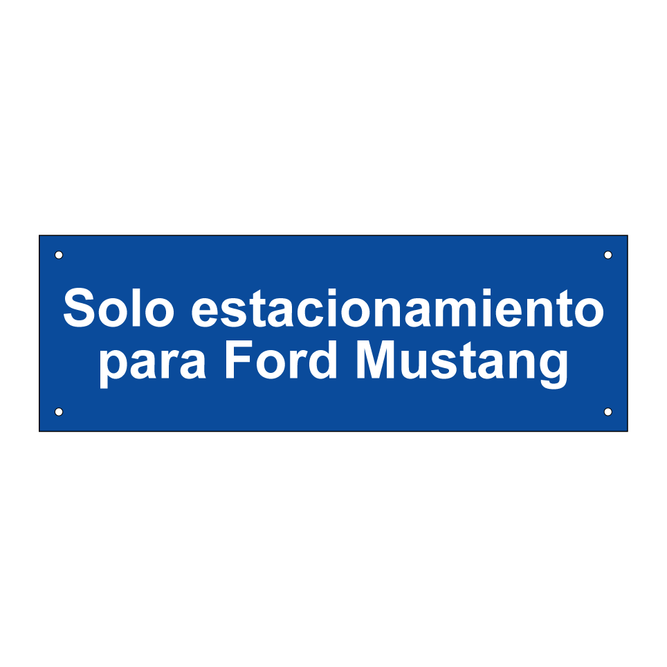 Solo estacionamiento para Ford Mustang