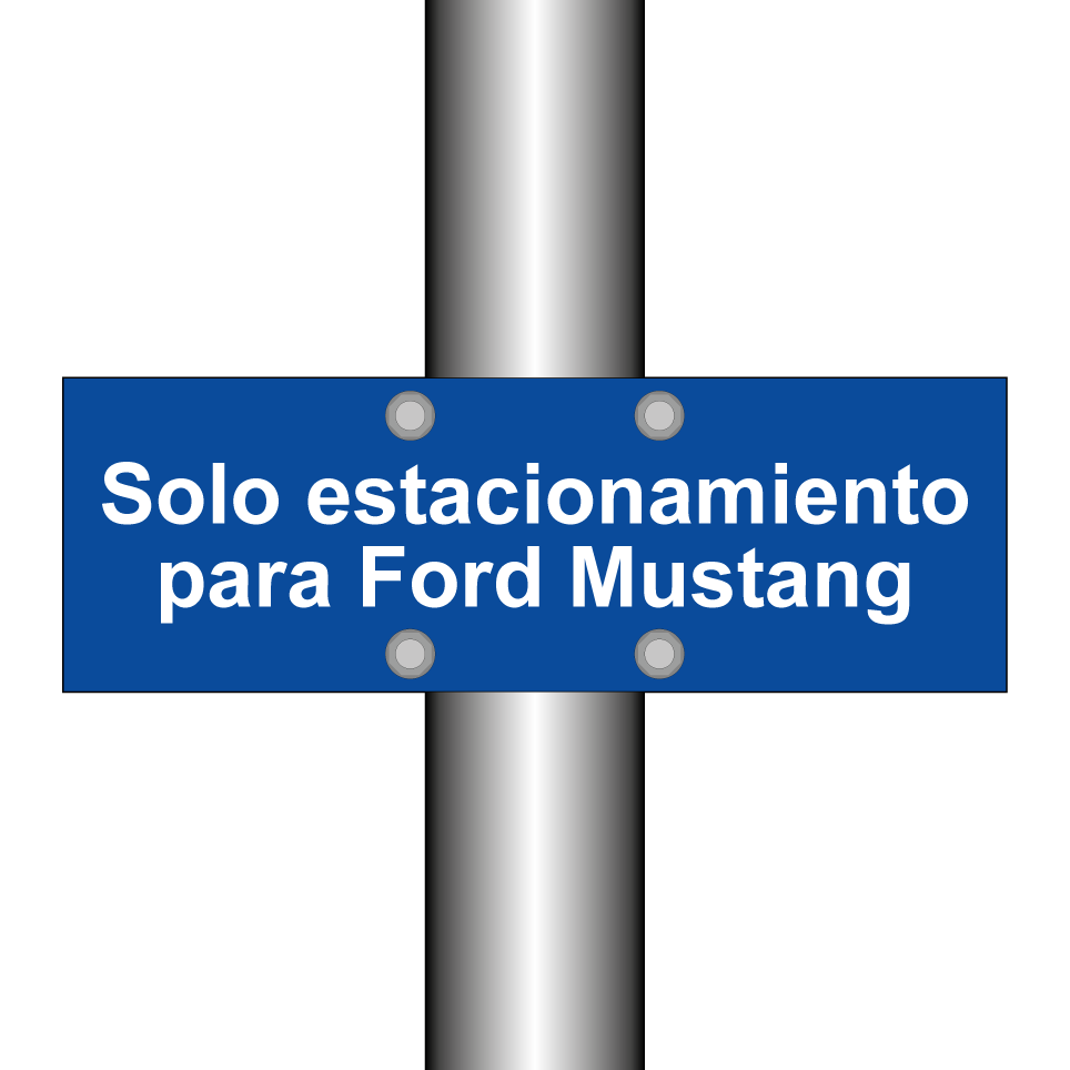 Solo estacionamiento para Ford Mustang