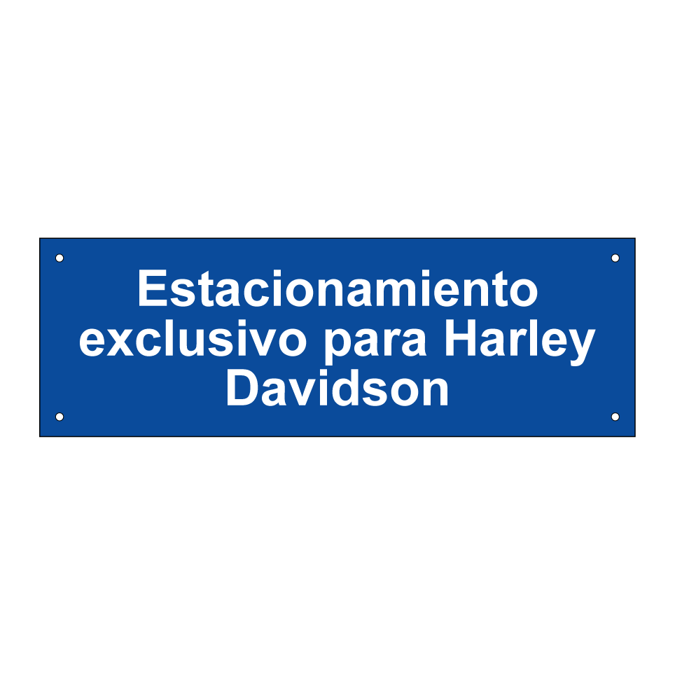 Estacionamiento exclusivo para Harley Davidson