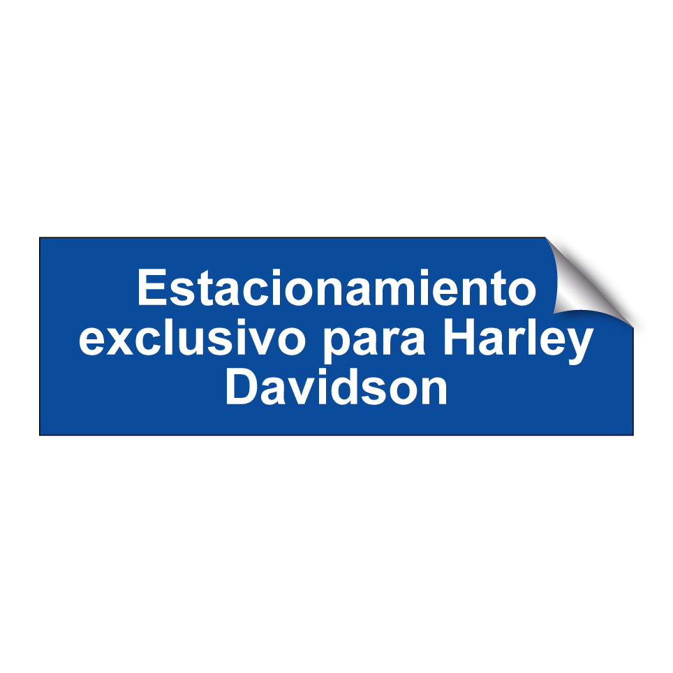 Estacionamiento exclusivo para Harley Davidson