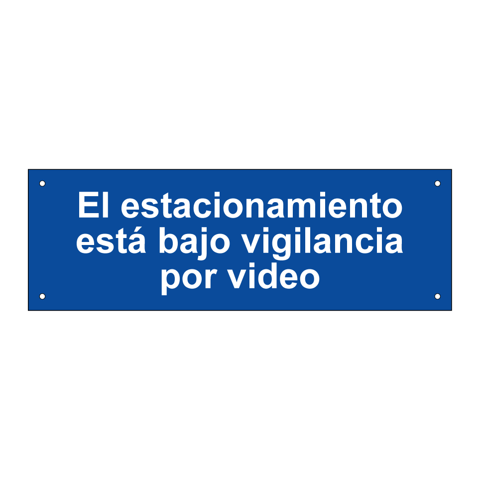 El estacionamiento está bajo vigilancia por video