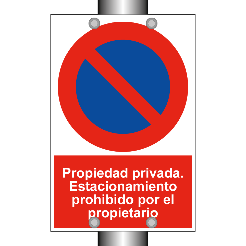 Propiedad privada. Estacionamiento prohibido por el propietario