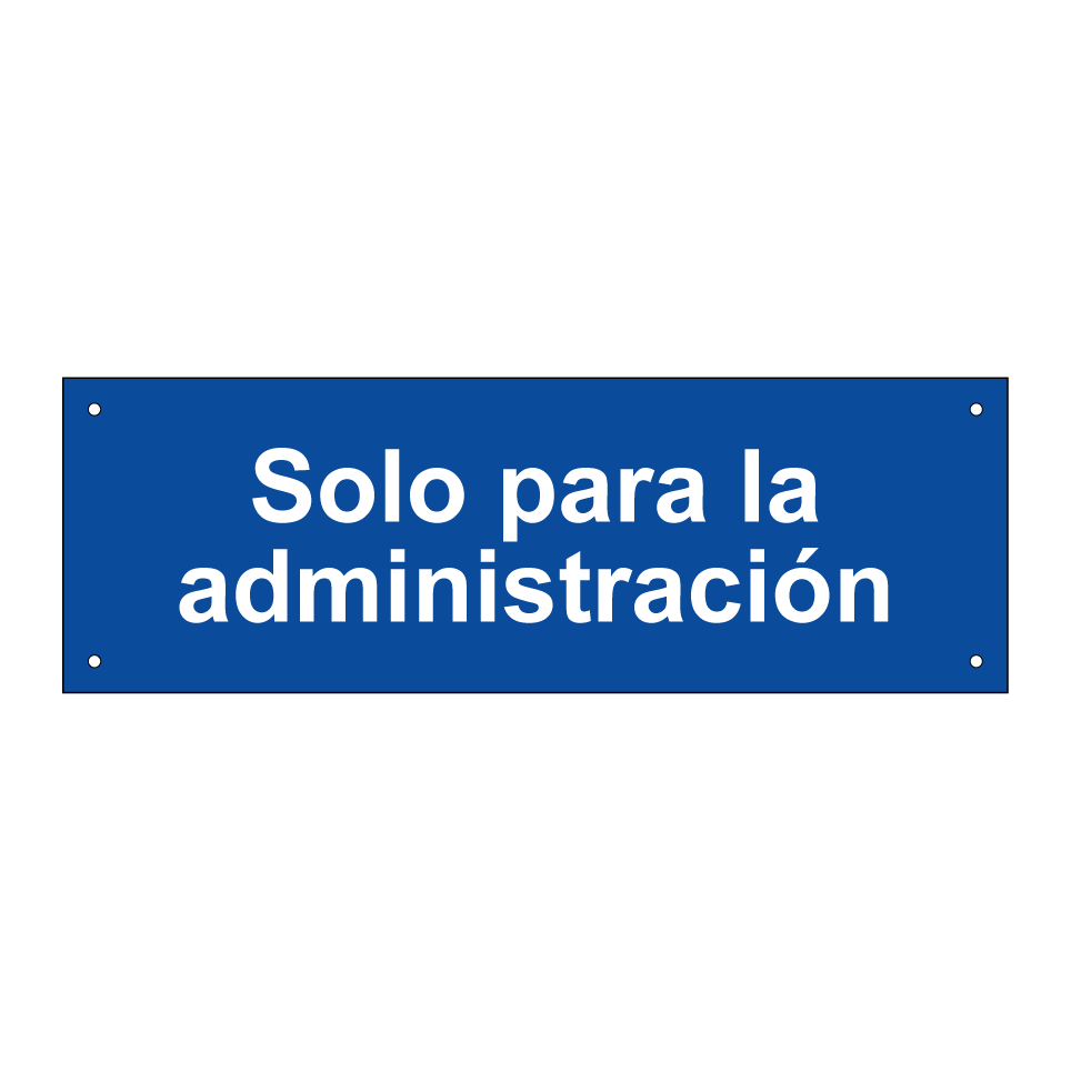 Solo para la administración