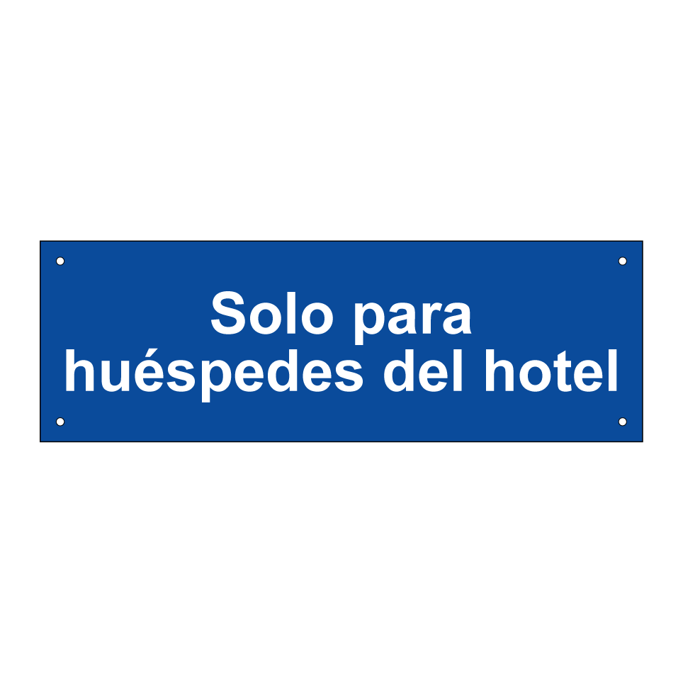 Solo para huéspedes del hotel