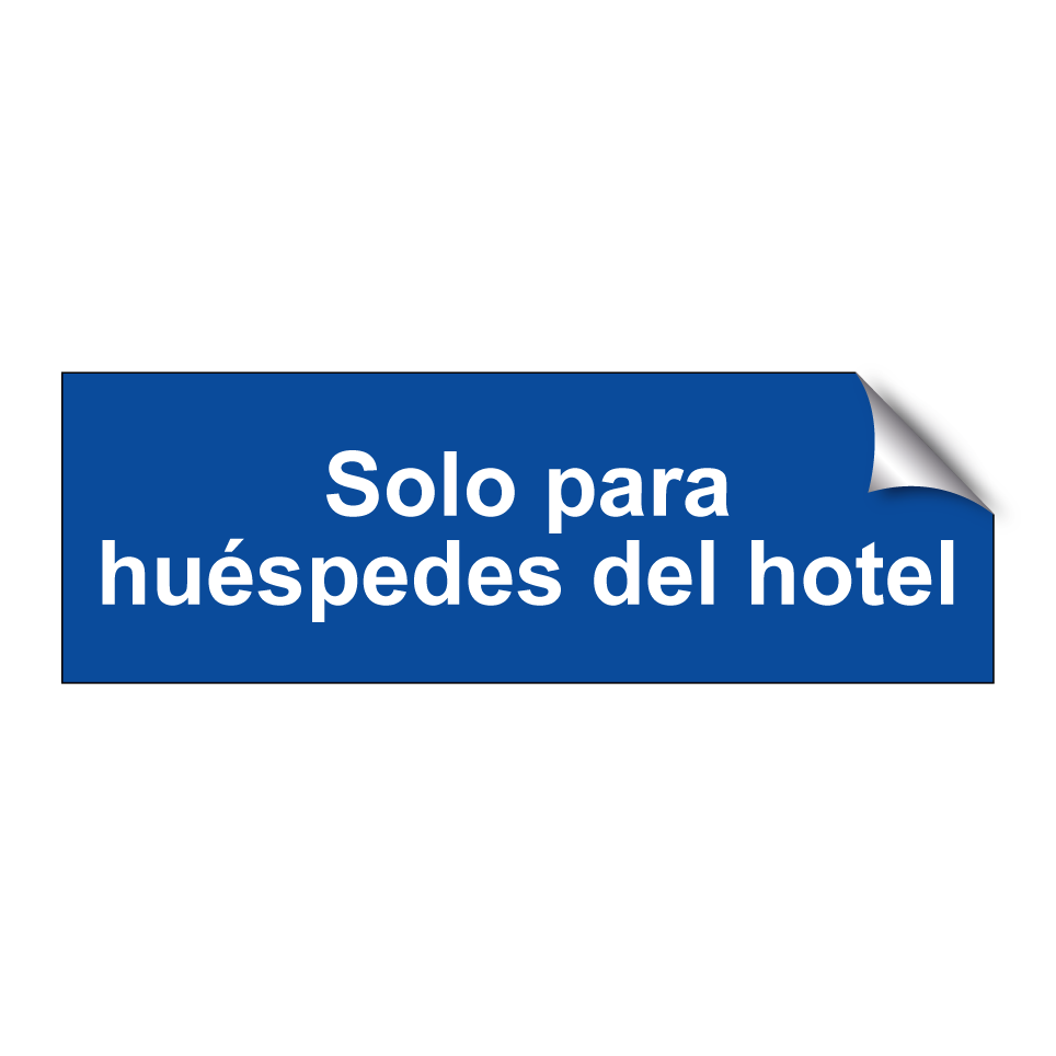 Solo para huéspedes del hotel