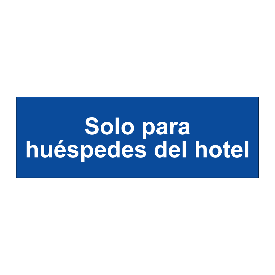 Solo para huéspedes del hotel