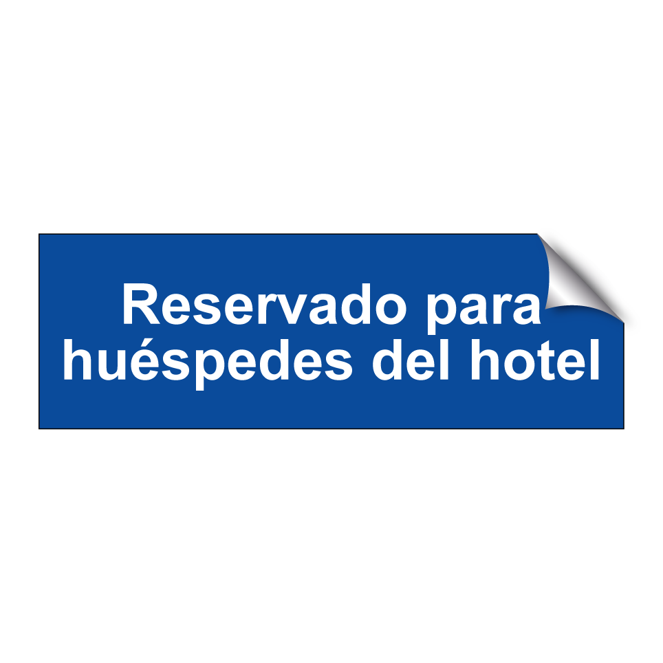 Reservado para huéspedes del hotel