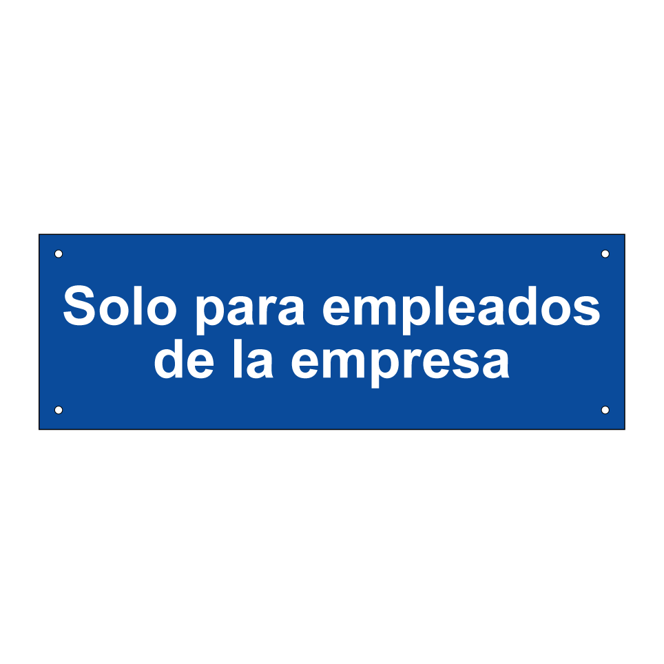 Solo para empleados de la empresa