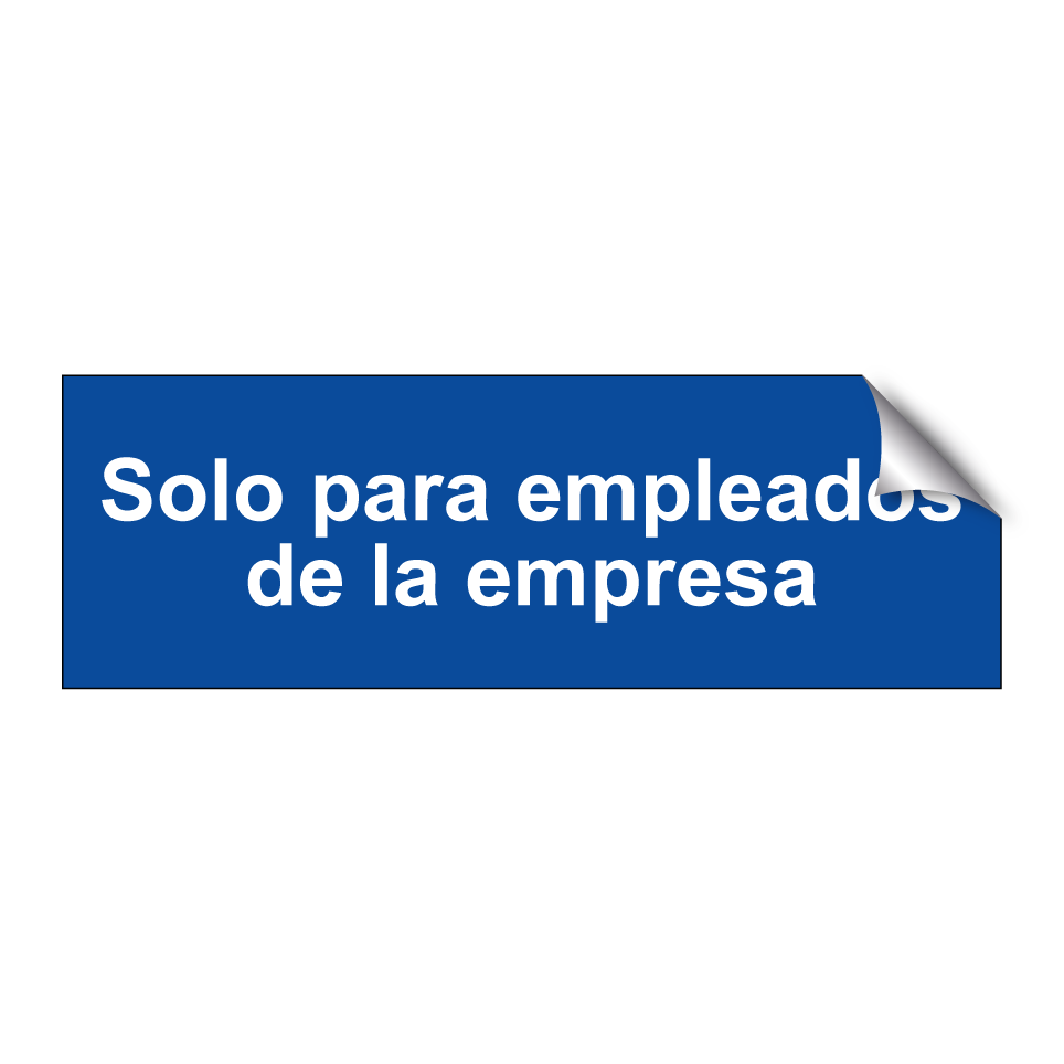 Solo para empleados de la empresa