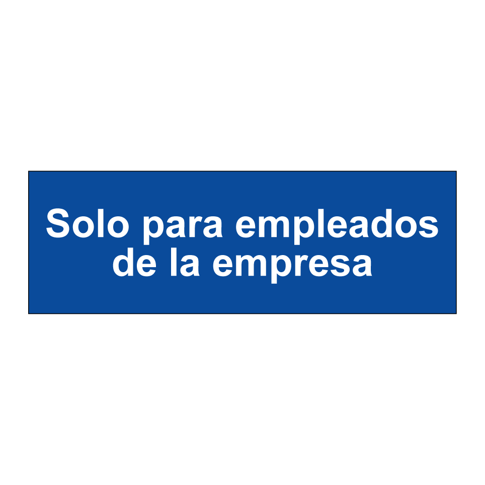 Solo para empleados de la empresa