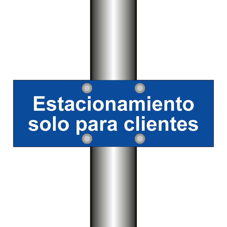 Estacionamiento solo para clientes