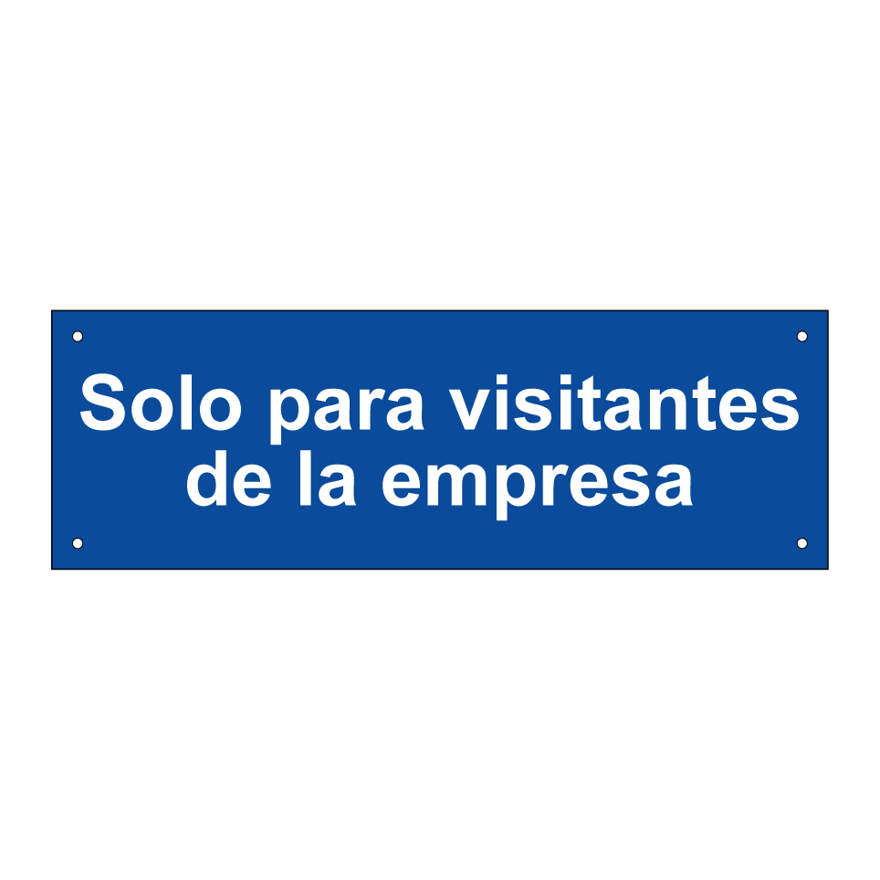 Solo para visitantes de la empresa