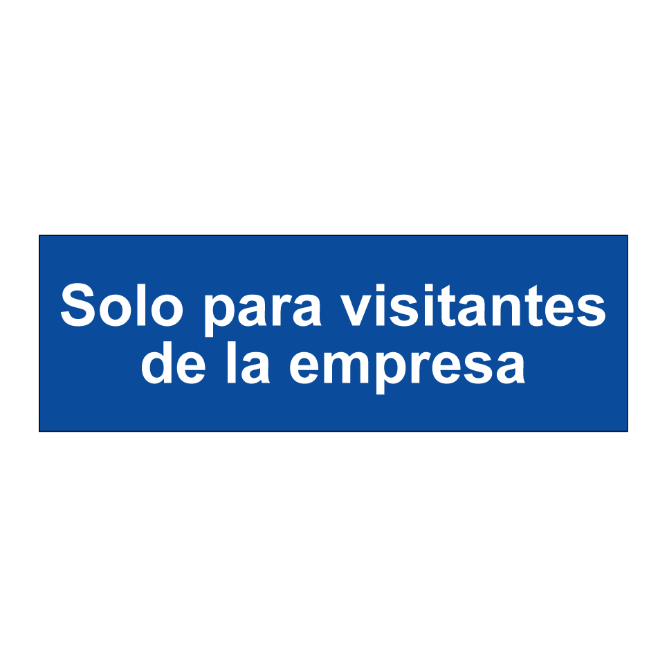 Solo para visitantes de la empresa
