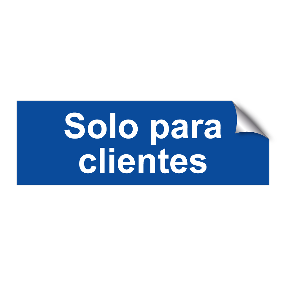 Solo para clientes