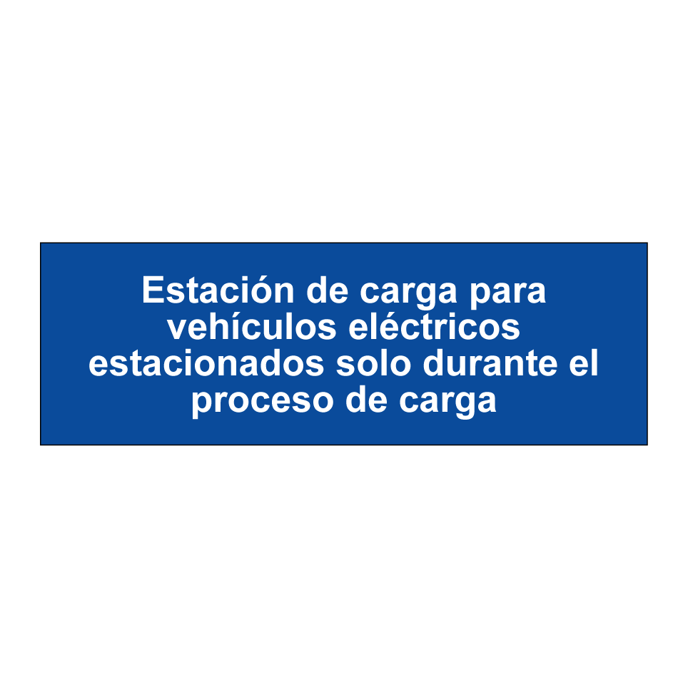 Estación de carga para vehículos eléctricos estacionados solo durante el proceso de carga